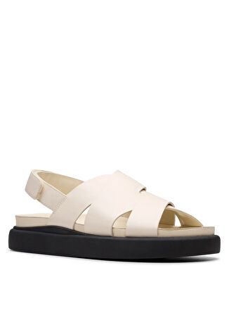Clarks Deri Beyaz Kadın Sandalet 26181257