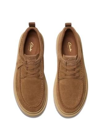 Clarks Kahverengi Erkek Süet Günlük Ayakkabı Polden Moc