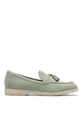 Clarks Deri Yeşil Kadın Loafer 26181451