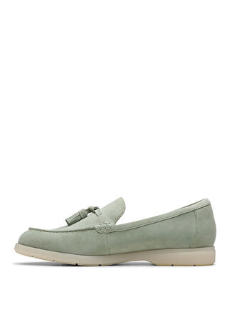 Clarks Deri Yeşil Kadın Loafer 26181451