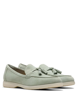 Clarks Deri Yeşil Kadın Loafer 26181451