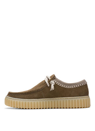 Clarks Süet Haki Erkek Günlük Ayakkabı Torhill Lo