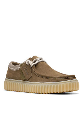 Clarks Süet Haki Erkek Günlük Ayakkabı Torhill Lo