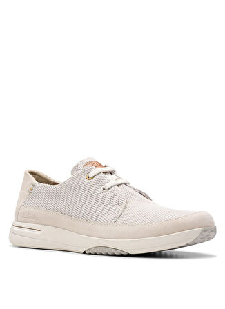 Clarks Süet Beyaz Erkek Günlük Ayakkabı Easeway Lace