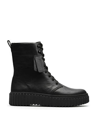 Clarks Deri Siyah Kadın Bot Torhill Style