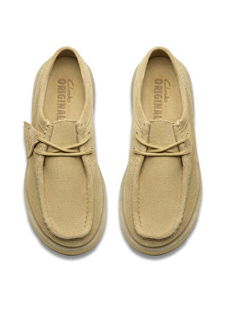 Clarks Süet Bej Kadın Günlük Ayakkabı Meare Walla.
