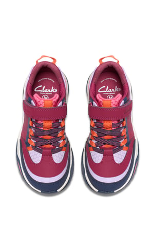26183350 Clarks FeatherTrack K Kız Çocuk Spor Ayakkabı 25-30