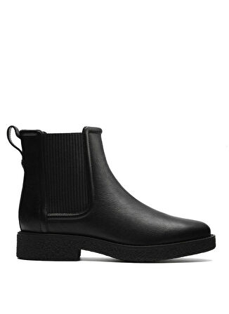 Clarks Deri Siyah Kadın Bot Nella Top