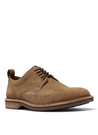 Clarks %100 İnek Süet Taba Erkek Klasik Ayakkabı Aldwin Lace