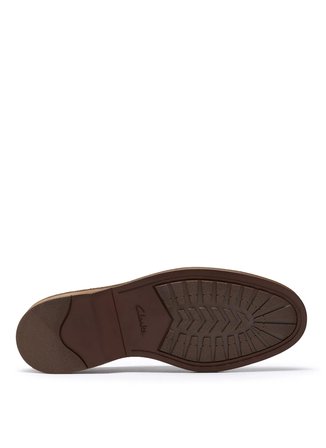 Clarks %100 İnek Süet Taba Erkek Klasik Ayakkabı Aldwin Lace