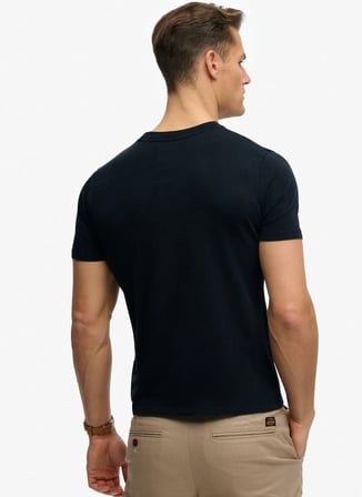 Superdry Lacivert Erkek Yazı Baskılı T-Shirt