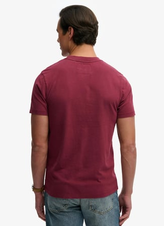 Superdry Kırmızı Erkek Logo Baskılı T-Shirt