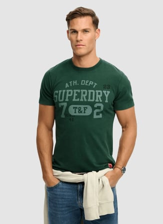 Yeşil Erkek %100 Pamuk Relaxed T-Shirt M1012363A-27E VINTAGE PREP TEE