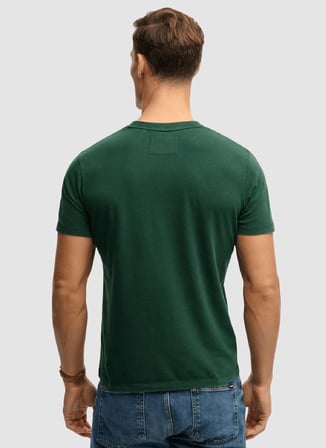Yeşil Erkek %100 Pamuk Relaxed T-Shirt M1012363A-27E VINTAGE PREP TEE