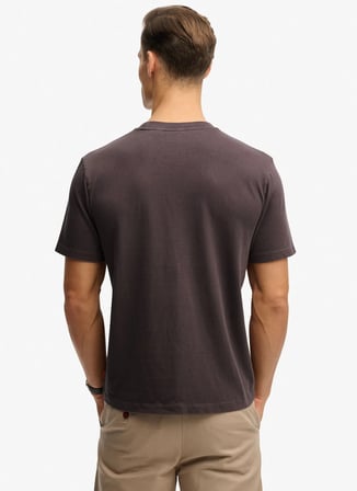 Superdry Kahve Erkek Logo Baskılı T-Shirt