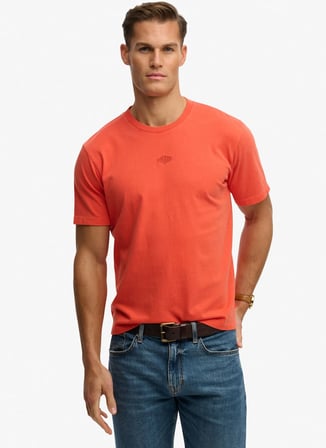 Turuncu Erkek %100 Pamuk T-Shirt M1012366A-UM2 MICRO LOGO TSHIRT
