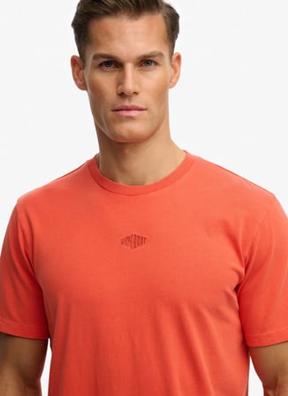 Turuncu Erkek %100 Pamuk T-Shirt M1012366A-UM2 MICRO LOGO TSHIRT