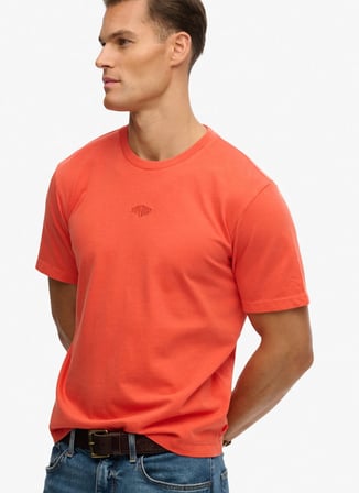 Turuncu Erkek %100 Pamuk T-Shirt M1012366A-UM2 MICRO LOGO TSHIRT