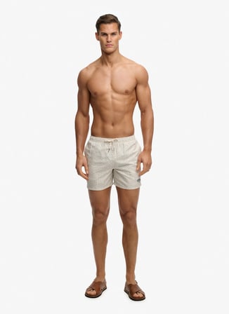 Superdry Beyaz Erkek Şort Mayo