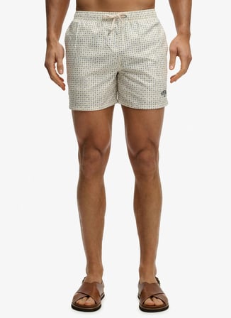 Superdry Beyaz Erkek Şort Mayo