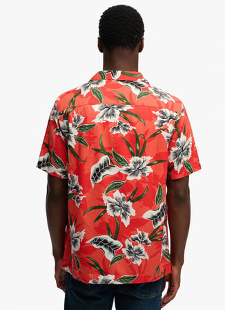 Çok Renkli Erkek Modal Karışımlı Gömlek M4011128A-OWE HAWAIIAN PRINT SHIRT