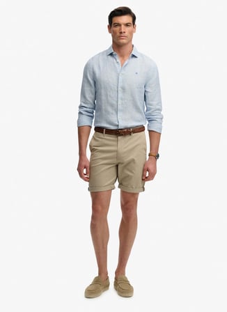 Bej Erkek Pamuklu Chino Şort M7110486A-9CK PREMIUM CHINO SHORT