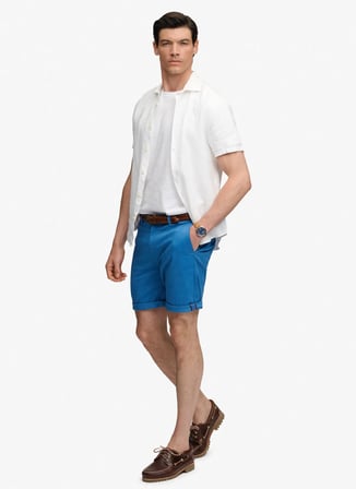 Superdry Chino Şort Erkek Mavi M7110486A-DCNPREMIUM REGULAR CHINO
