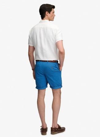 Superdry Chino Şort Erkek Mavi M7110486A-DCNPREMIUM REGULAR CHINO