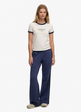 Superdry Beyaz Kadın Logo Baskılı T-Shirt W1011879A