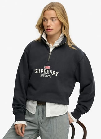 Lacivert Kadın %100 Pamuk Standart Sweatshirt W2012618A