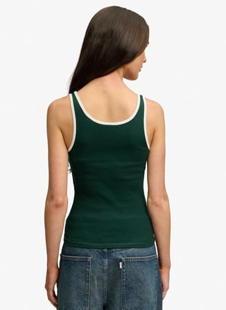 Superdry Yeşil Kadın Logo Baskılı Atlet W6012170A