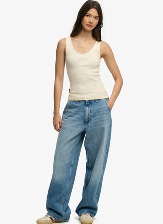 Superdry Bej Kadın Nakışlı Atlet W6012170A