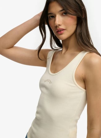 Superdry Bej Kadın Nakışlı Atlet W6012170A