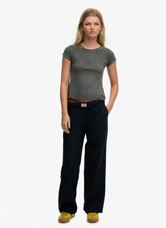 Superdry Lacivert Kadın Pantolon W7011288A