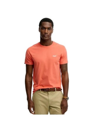 Superdry Turuncu Erkek Logo Baskılı T-Shirt M1011245M-YUG ESSENTIAL LOGO EMBTEE