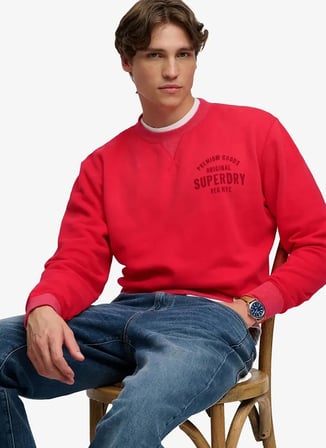 Superdry Sweatshirt, S, Kırmızı