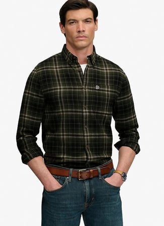 Superdry Gömlek, S, Yağ Yeşili