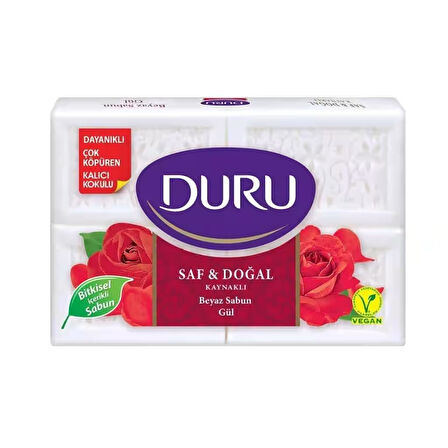 Duru Saf & Doğal Gül Banyo Sabunu 4x150 600 gr