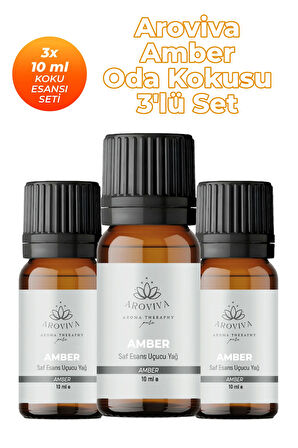 Amber Çiçeği Esansiyel Uçucu Koku Yağı Buhurdanlık Yağı Difüzör Esansı 3'Lü Set 3x10ml Amber Çiçeği Esansiyel Uçucu Koku Yağı Buhurdanlık Yağı Difüzör Esansı 3'Lü Set 3x10ml