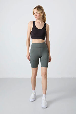 TOMMY LİFE T15BY-91013 Kadın BİSİKLETÇİ TAYT HAKİ