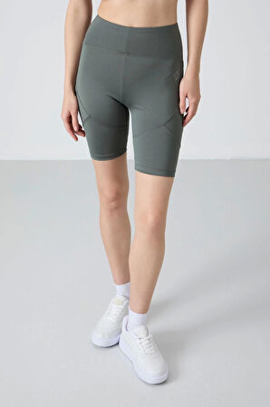 TOMMY LİFE T15BY-91013 Kadın BİSİKLETÇİ TAYT HAKİ