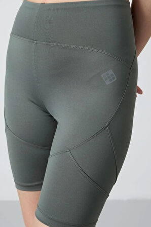 TOMMY LİFE T15BY-91013 Kadın BİSİKLETÇİ TAYT HAKİ