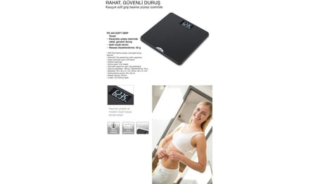  Beurer Ps 240 Işıklı Siyah LCD Dijital Baskül (180 kg Kapasiteli)