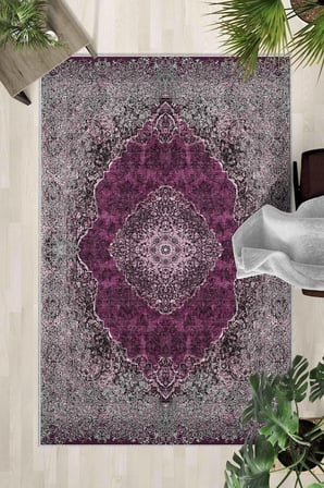 Kaymaz Taban Yıkanabilir Halı – Mutfak, Salon, Yatak Odası için Modern Dijital Baskı Halı (SLNHALI28
