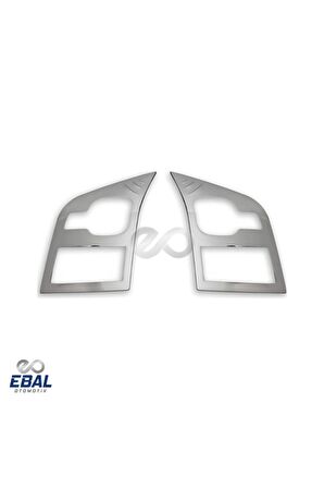 Ford Transit Uyumlu Krom Far Çerçevesi 2 Parça 2006-2014 Paslanmaz Çelik