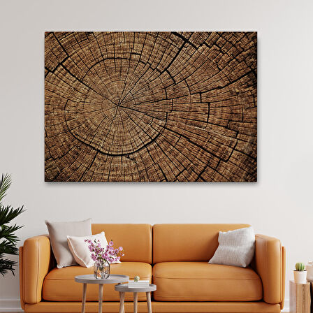 Ağaç Kütük Desenli Kanvas Tablo-5076