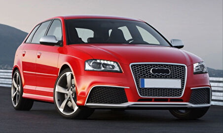 Audi A3 2009-2012 Hatchback Uyumlu Rs3 Ön Tampon Panjur Seti  ( 8P Makyajlı Kasa )