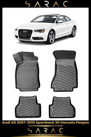 Audi A5 2012 Model Araca Özel 3d Havuzlu Paspas