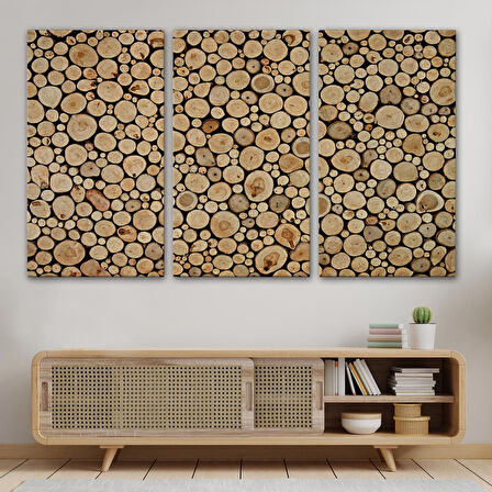 Odun Kütükler Kanvas Tablo-5077