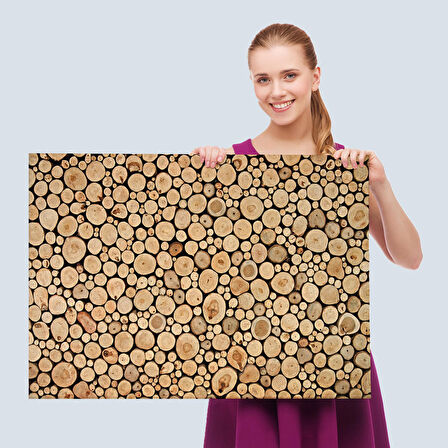 Odun Kütükler Kanvas Tablo-5077